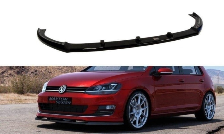 var-VW-GO-7-RLINE-FD1T VW Golf 7 (Sport Pack) 2012-2016 Frontsplitter V.1 Maxton Design 