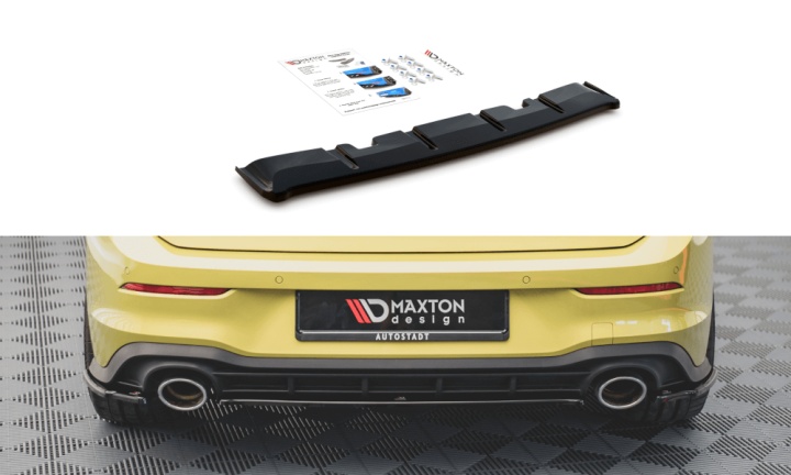var-VW-GO-8-GTI-CS-RD1T VW Golf 8 GTI Clubsport 2019+ Bakre Splitter V.1 Maxton Design 