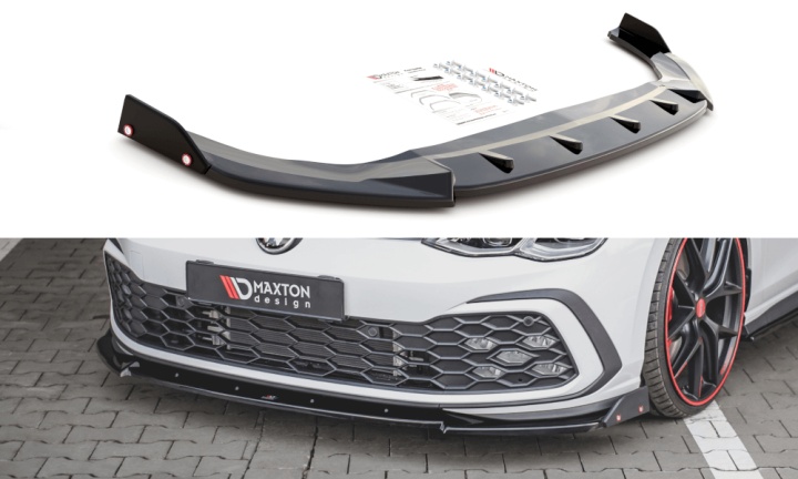 var-VW-GO-8-GTI-FD3T-FSF VW Golf 8 GTI 2019+ Frontsplitter + Splitters V.3 Maxton Design 