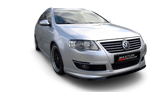 var-VW-PA-3C-RLINE-FD1T VW Passat B6 R-Line 2005-2010 Frontsplitter Maxton Design 