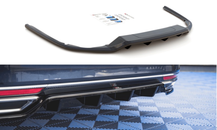 var-VW-PA-B8-RD1T-RD2T VW Passat B8 2014-2019 Diffuser med Splitters Maxton Design 