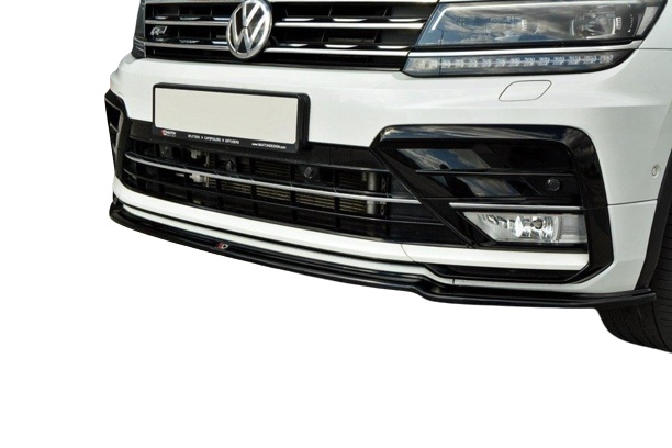 var-VW-TI-2-RLINE-FD1T VW Tiguan MK2 R-Line 2015-2020 Frontsplitter V.1 Maxton Design 