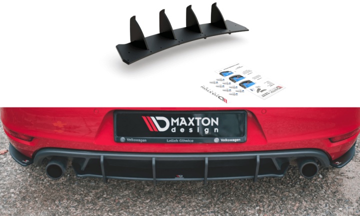 var-VWGO6GTICNCCNC-RS2B VW Golf 6 GTI 2008-2012 Racing Diffuser V.2 Maxton Design 