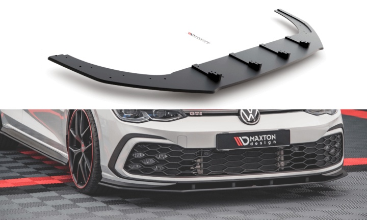 var-VWGO8GTICNC-FD1B VW Golf 8 GTI 2019+ Racing Frontsplitter Maxton Design 