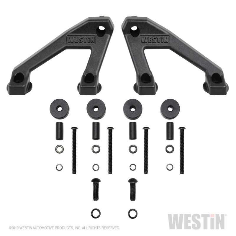 Jeep Wrangler 2018-2024 / Gladiator 2020+ LED-Rampsfäste Motorhuv Westin - Texturerad Svart i gruppen Välj bilmodell / Jeep / Wrangler JL 2018+ / Styling hos DDESIGN Scandinavia AB (wes62-41075)