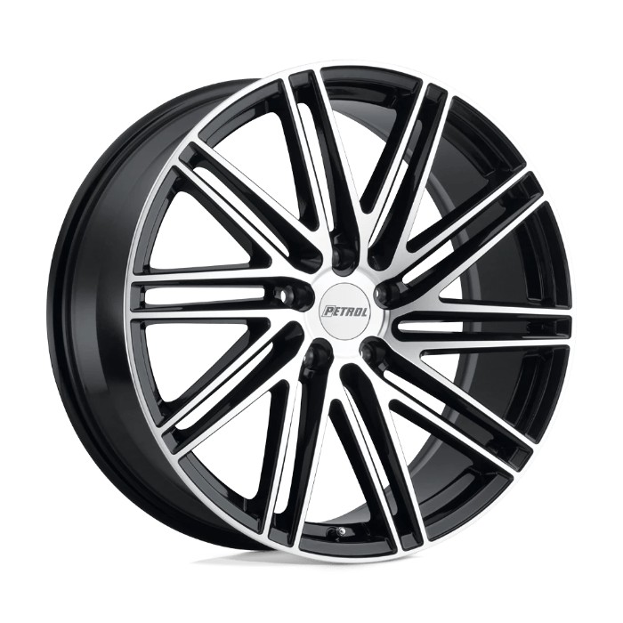 Petrol P1C 17x8 ET35 5x120 76.10mm Gloss Black W/ Machined Face Fälg