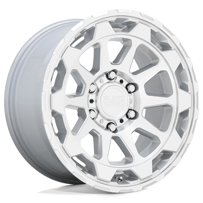 Black Rhino Hard Alloys ROTOR 17x8.5 ET12 6x139.7 112.10mm Gloss Silver W/ Mirror Cut Face Fälg i gruppen Universala produkter / Fälgar & Däck / Fälgar hos DDESIGN Scandinavia AB (wlp-1785RTR126140S12)
