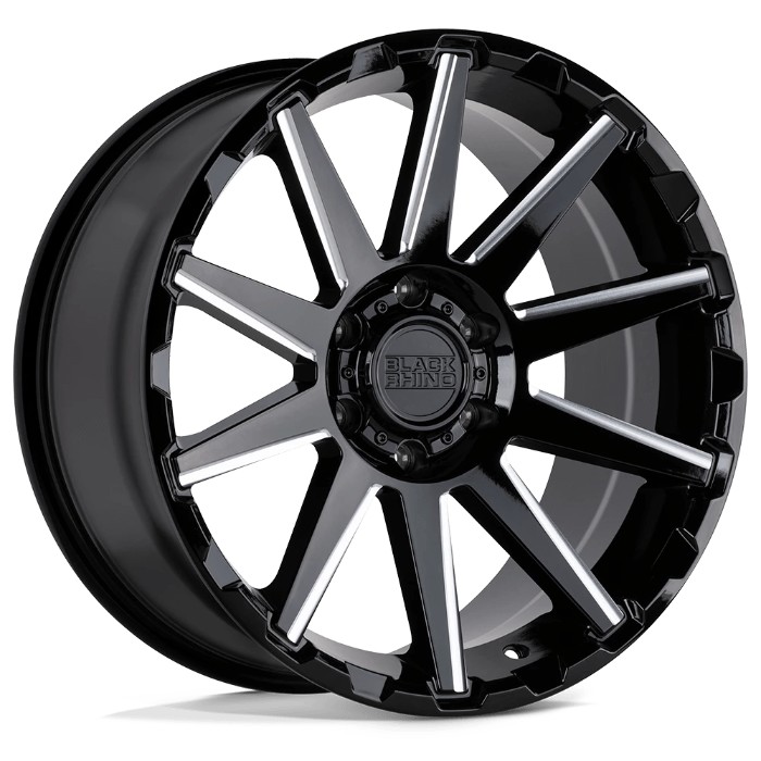 Black Rhino Hard Alloys TYPHOON 17x9.5 ET12 5x127 71.50mm Gloss Black
