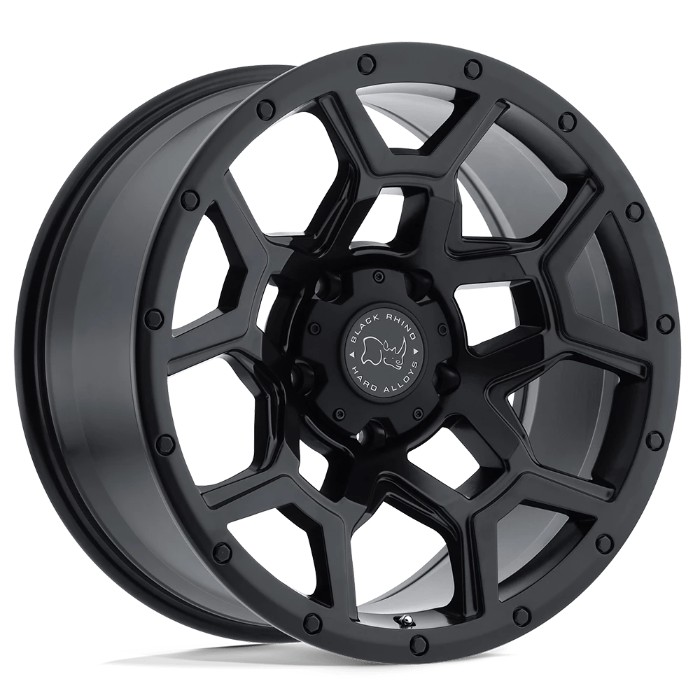 Black Rhino Hard Alloys OVERLAND 18x8 ET35 5x114.3 76.10mm Matte Black