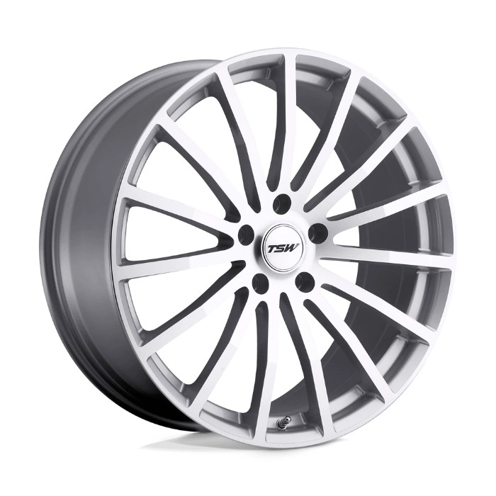 TSW MALLORY 18x9.5 ET35 5x112 72.10mm Silver W/ Mirror Cut Face Fälg i gruppen Universala produkter / Fälgar & Däck / Fälgar hos DDESIGN Scandinavia AB (wlp-1895MAL355112S72)