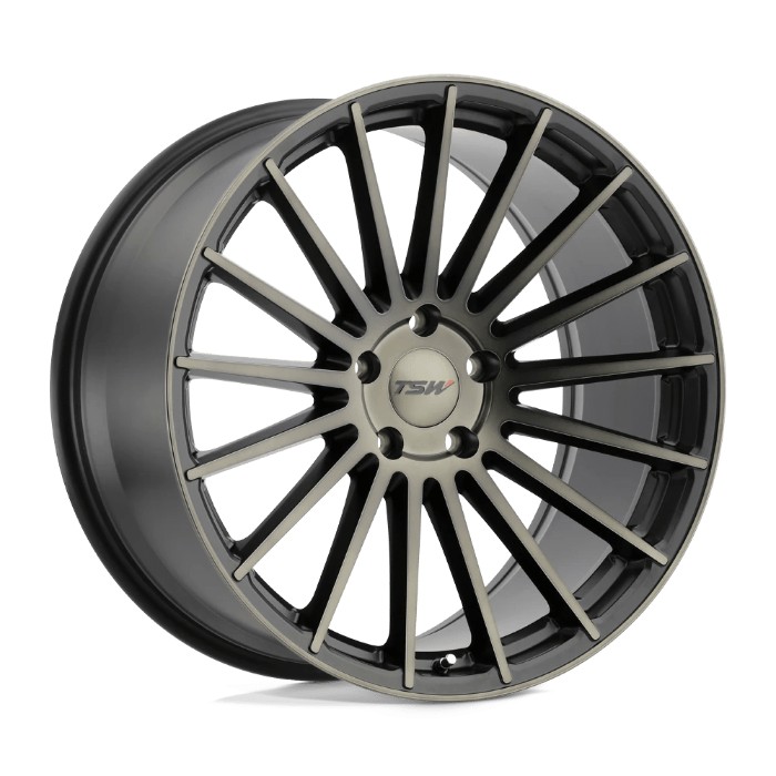TSW LUCOx9.5 ET40 5x120 76.10mm Matte Black W/ Machine Face & D