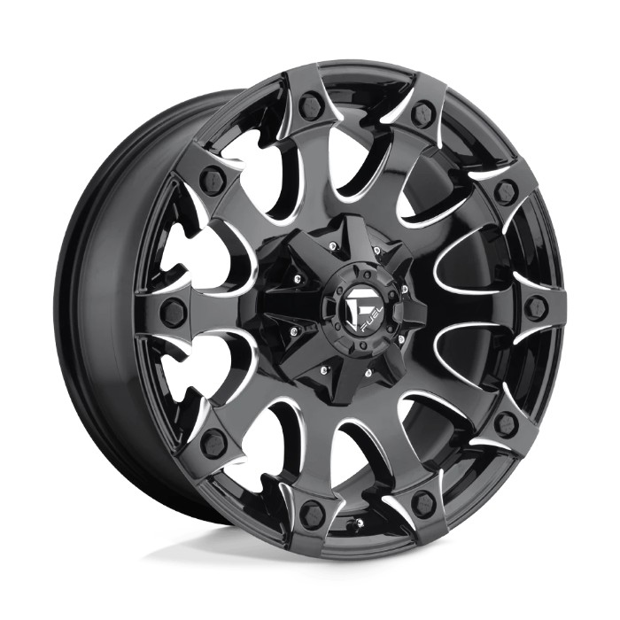 wlp-D57820002647 Fuel 1PC Battle Axe 20X10 ET-18 5x114.3/5.0 78.10 Gloss Black Milled
