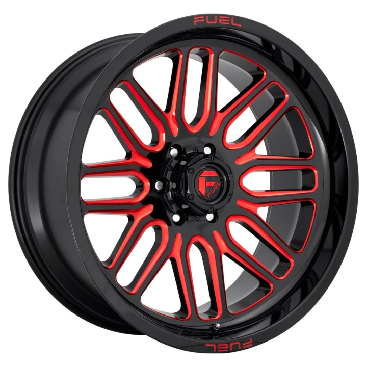 wlp-D66320001747 Fuel 1PC Ignite 20X10 ET-18 8X170 125.10 Gloss Black Red Tinted Clear