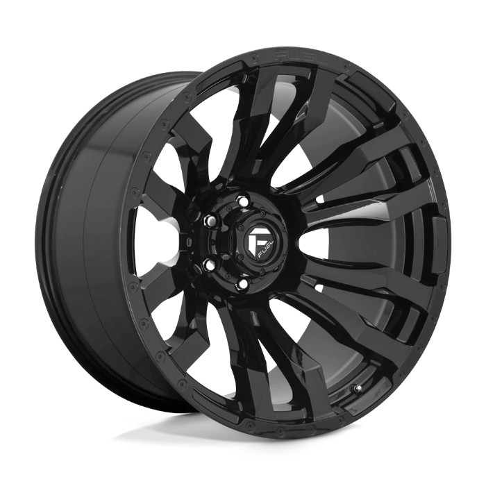 Fuel 1PC D675 BLITZ 20x12 ET-44 6x139.7 106.10mm Gloss Black Fälg