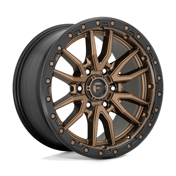 wlp-D68117908450 Fuel 1PC Rebel 17X9 ET1 6X139.7 106.10 Matte Bronze Black Bead Ring