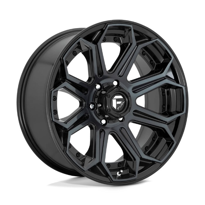 Fuel 1PC D704 SIEGE 20x9 ET1 5x127 71.50mm Gloss Machined Double Dark