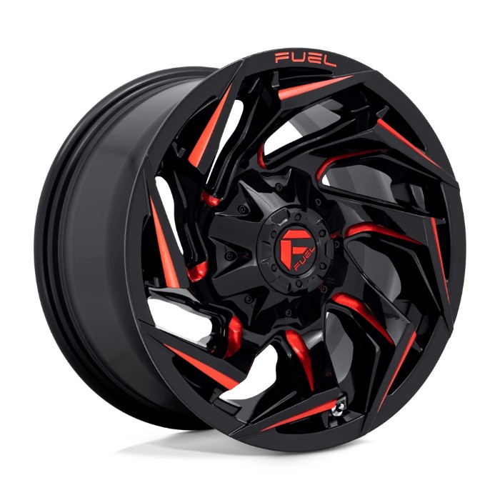 Fuel 1PC D755 REACTION 20x10 ET-18 6x135/139.7 106.10mm Gloss Black Milled W/ Red Tint Fälg i gruppen Universala produkter / Fälgar & Däck / Fälgar hos DDESIGN Scandinavia AB (wlp-D75520009847)