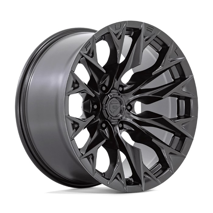 Fuel 1PC D804 FLAME 24x12 ET-44 5x127 71.50mm Blackout Fälg