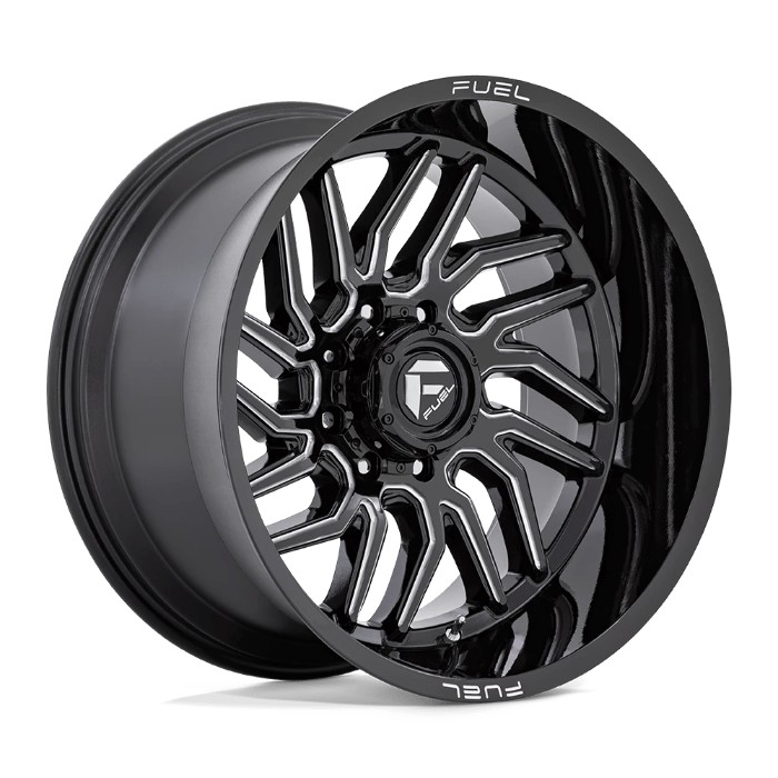 Fuel 1PC D807 HURRICANE 20x10 ET-18 8x180 124.20mm Gloss Black Milled