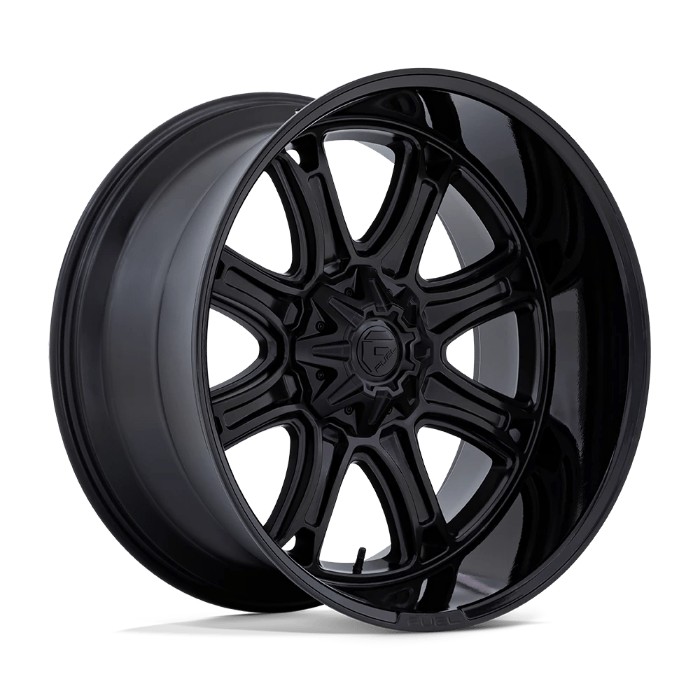 Fuel 1PC DARKSTAR 22x10 ET10 5x127/139.7 87.10mm Matte Black W/ Gloss
