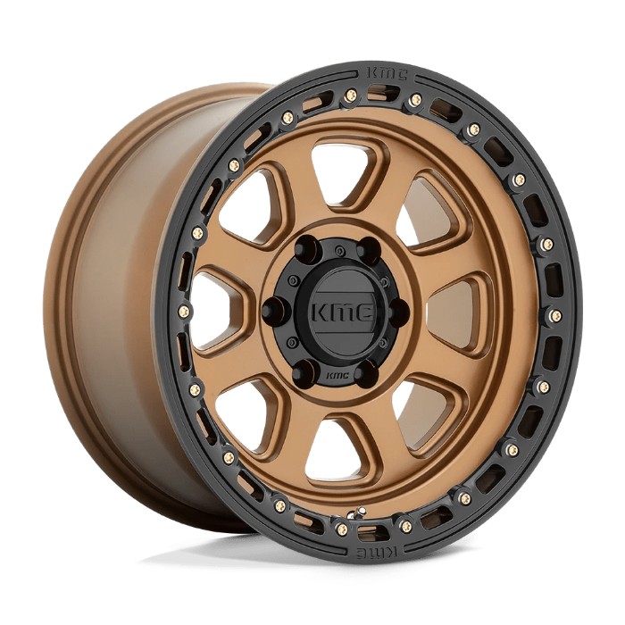 KMC KM548 CHASE 20x9 ET0 8x165.1 125.10mm Matte Bronze W/ Black Lip Fä