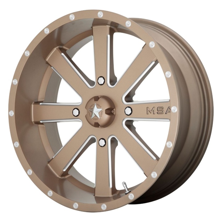 wlp-M34-018737B MSA Offroad Wheels Flash 18X7 ET0 4X137 112.00 Bronze Milled