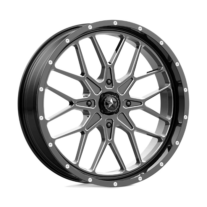 MSA Offroad Wheels M45 PORTAL 16x7 ET10 4x137 96.00mm Gloss Black Milled Fälg i gruppen Universala produkter / Fälgar & Däck / Fälgar hos DDESIGN Scandinavia AB (wlp-M45-06737M)