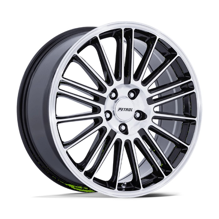 Petrol PE001 P1D 18x8 ET35 5x120 74.10mm Gloss Black W/ Machined Face