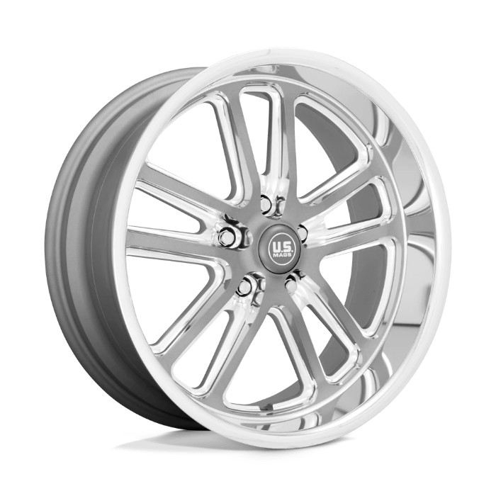 US Mag 1PC U130 BULLET 20x8 ET1 5x114.3 72.56mm Textured Gun Metal W/