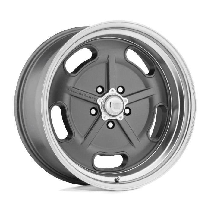 wlp-VN51178012400 American Racing Vintage Salt Flat 17X8 ET0 5x114.3 72.60 Mag Gray W/ Diamond Cut Lip