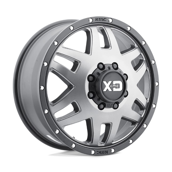 wlp-XD130275904152N XD Series Machete Dually 20X7.5 ET-152 8X165.1 121.50 Matte Gray W/ Black Ring