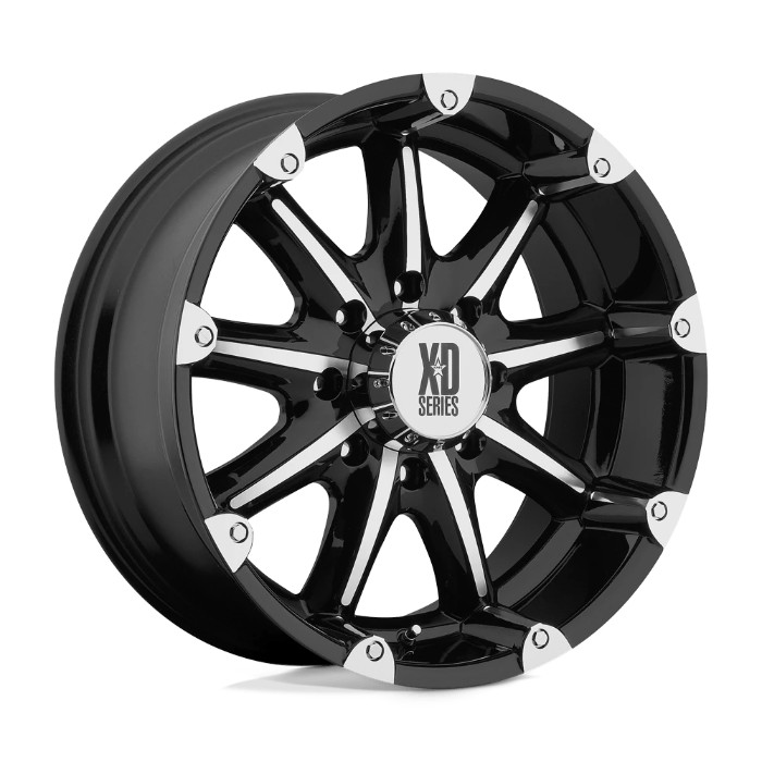 wlp-XD77989080312N XD Series Badlands 18X9 ET-12 8X165.1 125.50 Gloss Black Machined