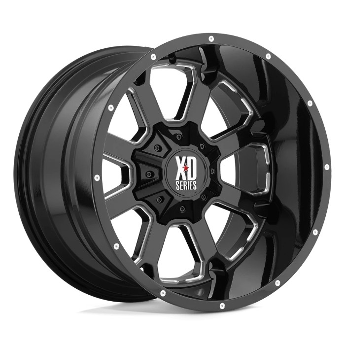 wlp-XD82529088300 XD Series Buck 25 20X9 ET0 8X180 124.20 Gloss Black Milled