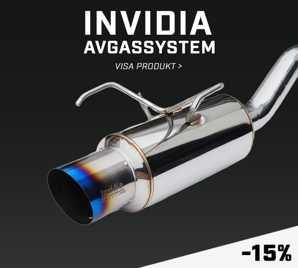 Kampanj på Invidia exhaust hos DDESIGN