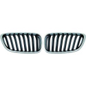 BMW 2-Serie F22/23 13-17 Enkelribbad Krom/Svart Sportgrill / Njurar Performance-Look DIEDERICHS
