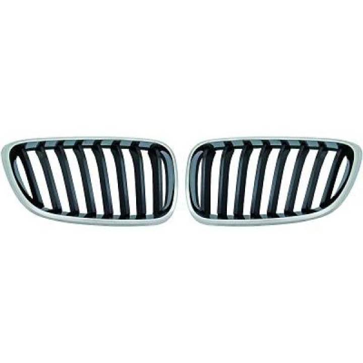 BMW 2-Serie F22/23 13-17 Enkelribbad Krom/Svart Sportgrill / Njurar Performance-Look DIEDERICHS i gruppen Välj bilmodell / BMW / 1-serie 2-serie (F20-F23) 2011-2019 / Styling / Grill hos DDESIGN Scandinavia AB (1235440)