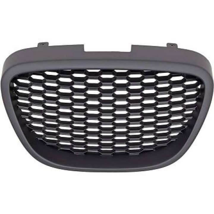 SEAT LEON 04-09 Mattsvart Sportgrill Honeycomb DIEDERICHS i gruppen Välj bilmodell / Seat / Leon Mk2 05-11 / Styling / Grill hos DDESIGN Scandinavia AB (7432140)