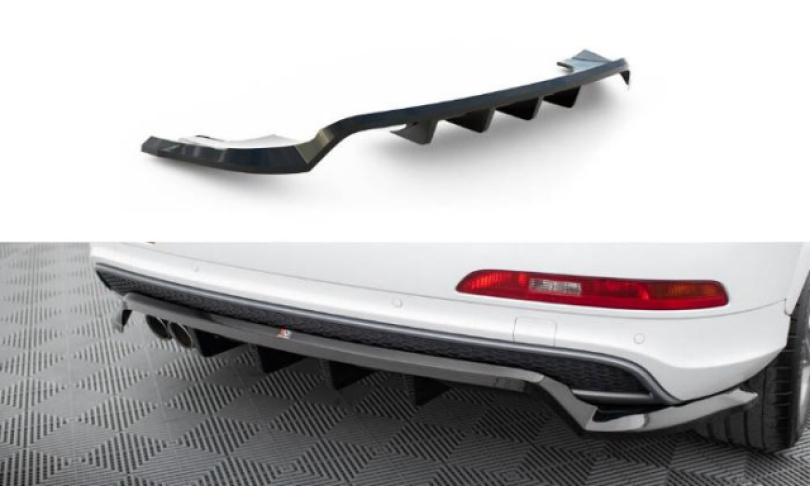 Audi Q3 S-line 8U 2011-2014 Bakre Splitter (Med Splitters) V.1 Maxton Design