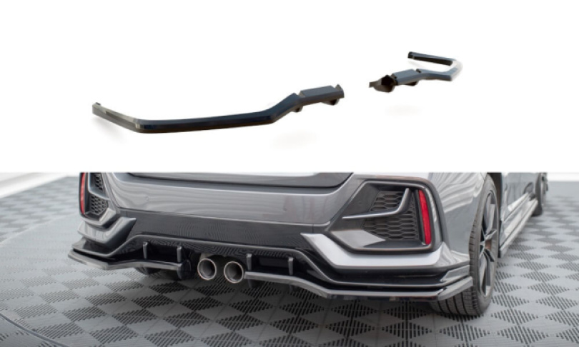 Honda Civic Sport Mk 10 Facelift 2020-2022 Bakre Splitter / Diffuser Maxton Design