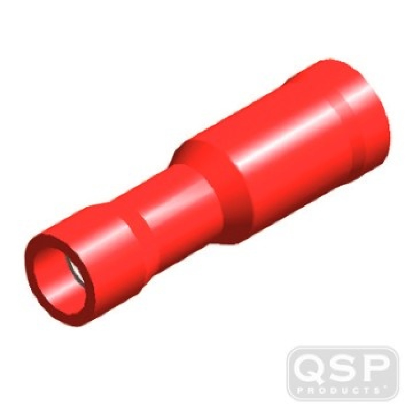 Kabelskor ''Hona'' Isolerade - Ø4mm - Röd (5st) QSP Products