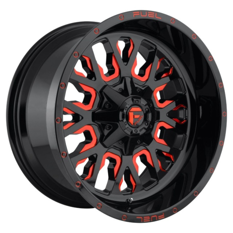 Fuel 1PC Stroke 17X9 ET-12 5x114.3/5.0 78.10 Gloss Black Red Tinted Clear Fälg