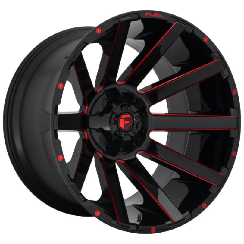 Fuel 1PC Contra 20X10 ET-18 5x114.3/5.0 78.10 Gloss Black Red Tinted Clear Fälg