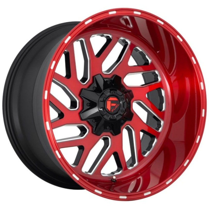 Fuel 1PC Triton 20X10 ET-18 8X165.1 125.10 Candy Red Milled Fälg