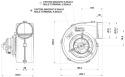 SPAL Singel Radialfläkt 12v 260cfm 1 Speed