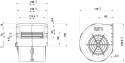 SPAL Singel Radialfläkt 12v 319cfm 3 Speed