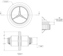 Triple Bladad Boll Ventilation 63mm (2.5\'\')