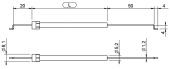 076-207-CE6 Bowden-Kabel för värmereglage Type A (1.5m) (2)