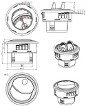 Rund Luft Ventilation 50mm (2\'\')