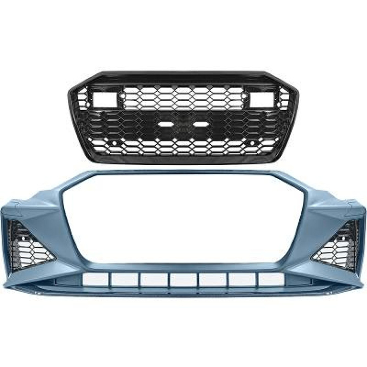 AUDI A6 C8 18+ Stötfångare RS6-Optik med Blanksvart Sportgrill RS-Look DIEDERICHS i gruppen Välj bilmodell / Audi / A6 - S6 - RS6 (C8) 2018+ / Styling hos DDESIGN Scandinavia AB (1029250)