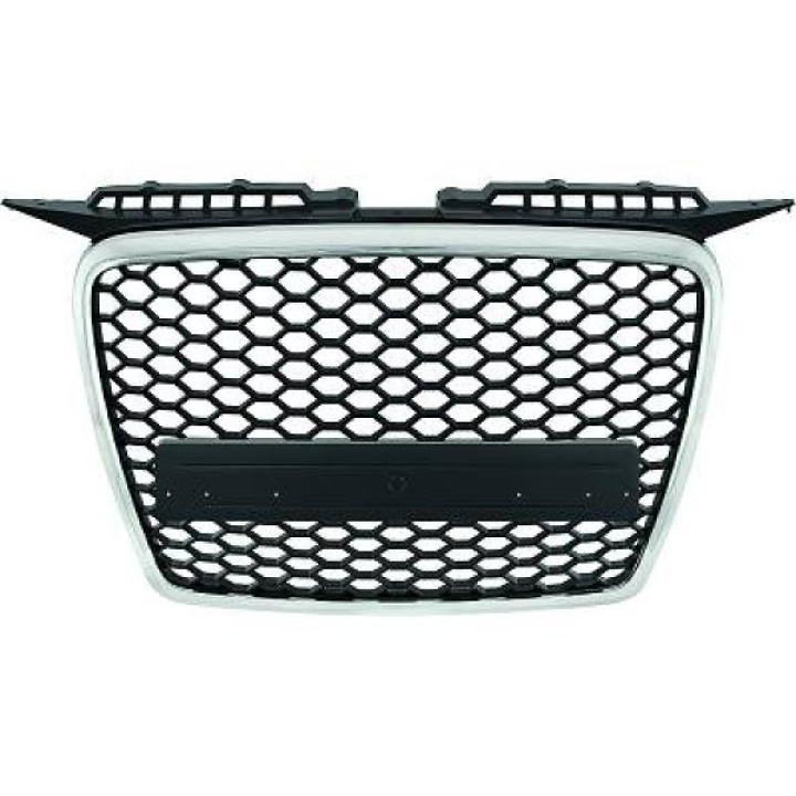 AUDI A3 8P 05-08 Honeycomb Krom/Svart Sportgrill RS-Look DIEDERICHS i gruppen Välj bilmodell / Audi / A3 - S3 - RS3 (8P) 2003-2013 / Styling / Grill hos DDESIGN Scandinavia AB (1031941)